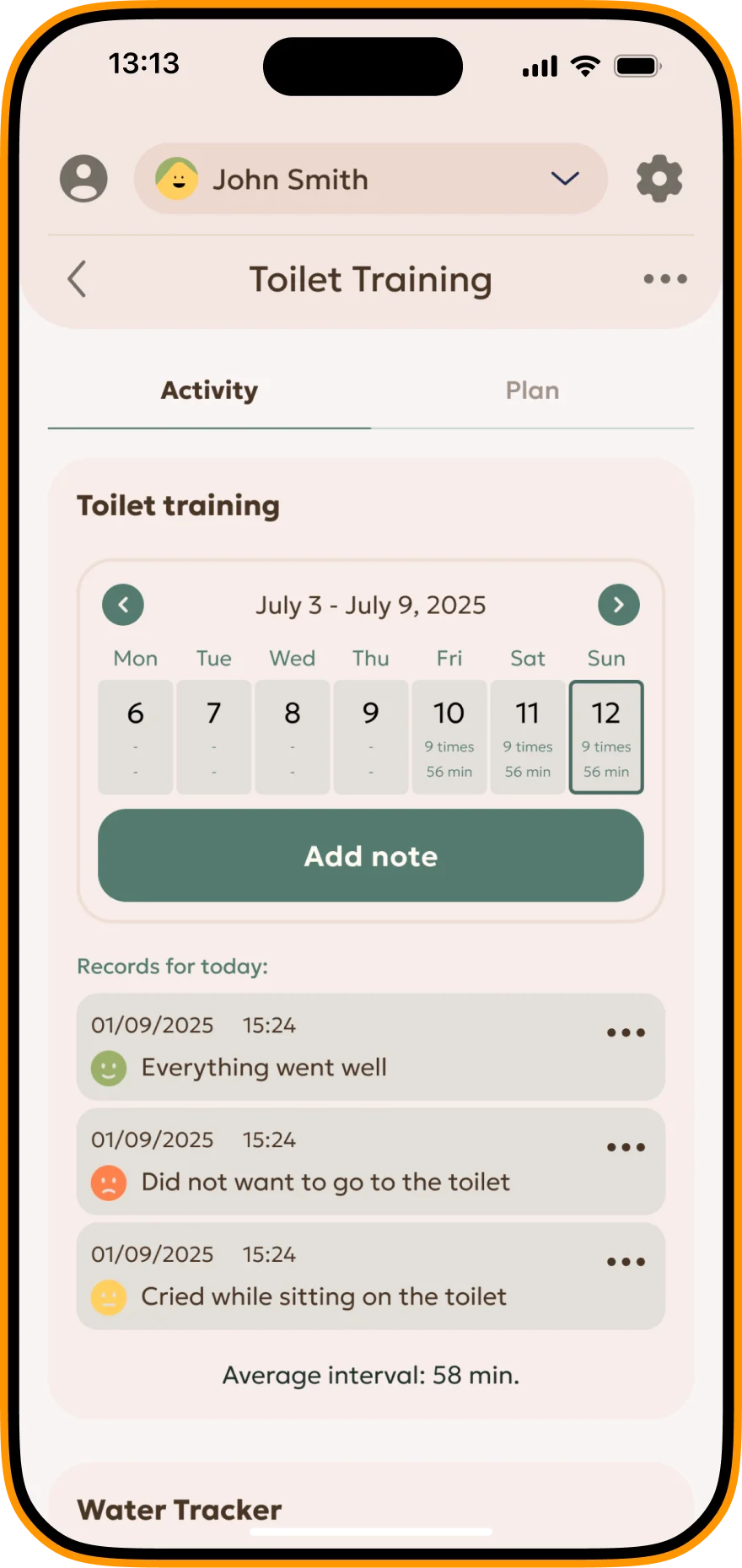 Training planner