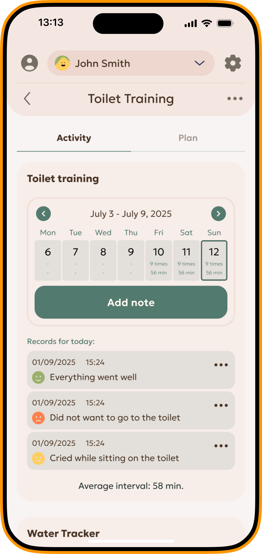 Training planner